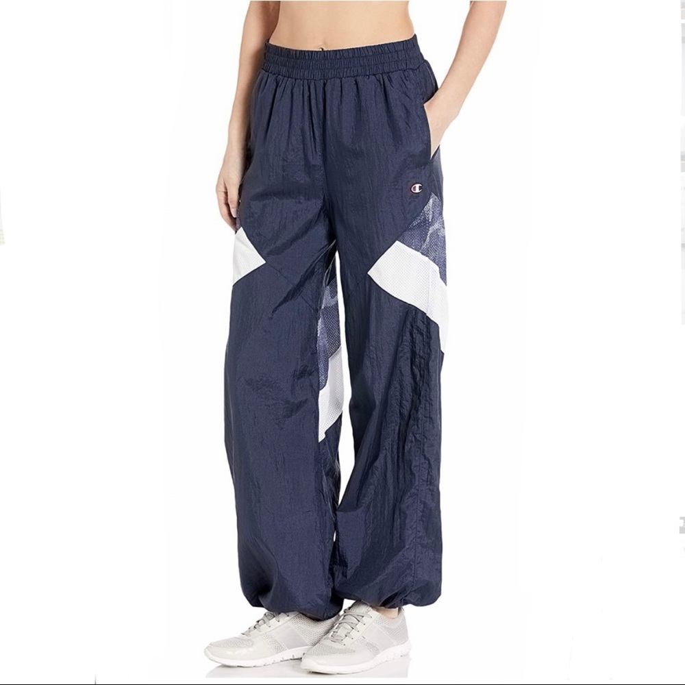 NWT Champion Womens Nylon Warm-up Pant Track Pants